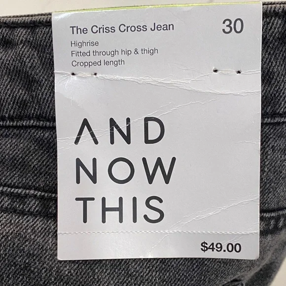 And Now This Women's Gray Cropped Jeans - Picture 2 of 4